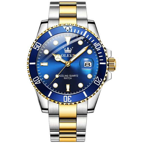 Top Original Men Watch Green Waterproof Watch for Men Stainless Steel Watch Luminous